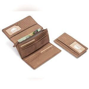 ROOTS LARGE CHEQUEBOOK CLUTCH TRIBE